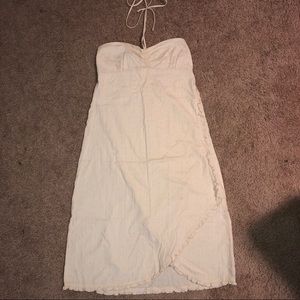 Cream Polka-Dot Sun Dress